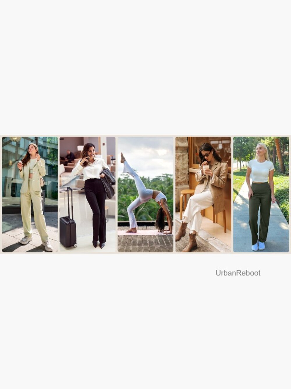 Wide Leg Yoga Pants with Pockets High Waist Stretch Loose - Picture 7 of 7